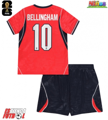 Inglaterra Jude Bellingham #10 Segunda Equipación Niños Mundial 2026 Manga Corta (+ Pantalones cortos)
